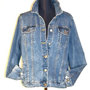 JOULES ARKLEY DENIM Jacket women's size 12 light blue item#208545